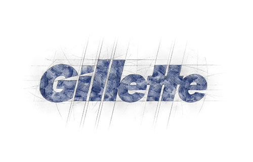 Gillette logo i nazwa